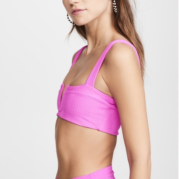 L space Pink Ribbed Bikini - Picture 5 of 8